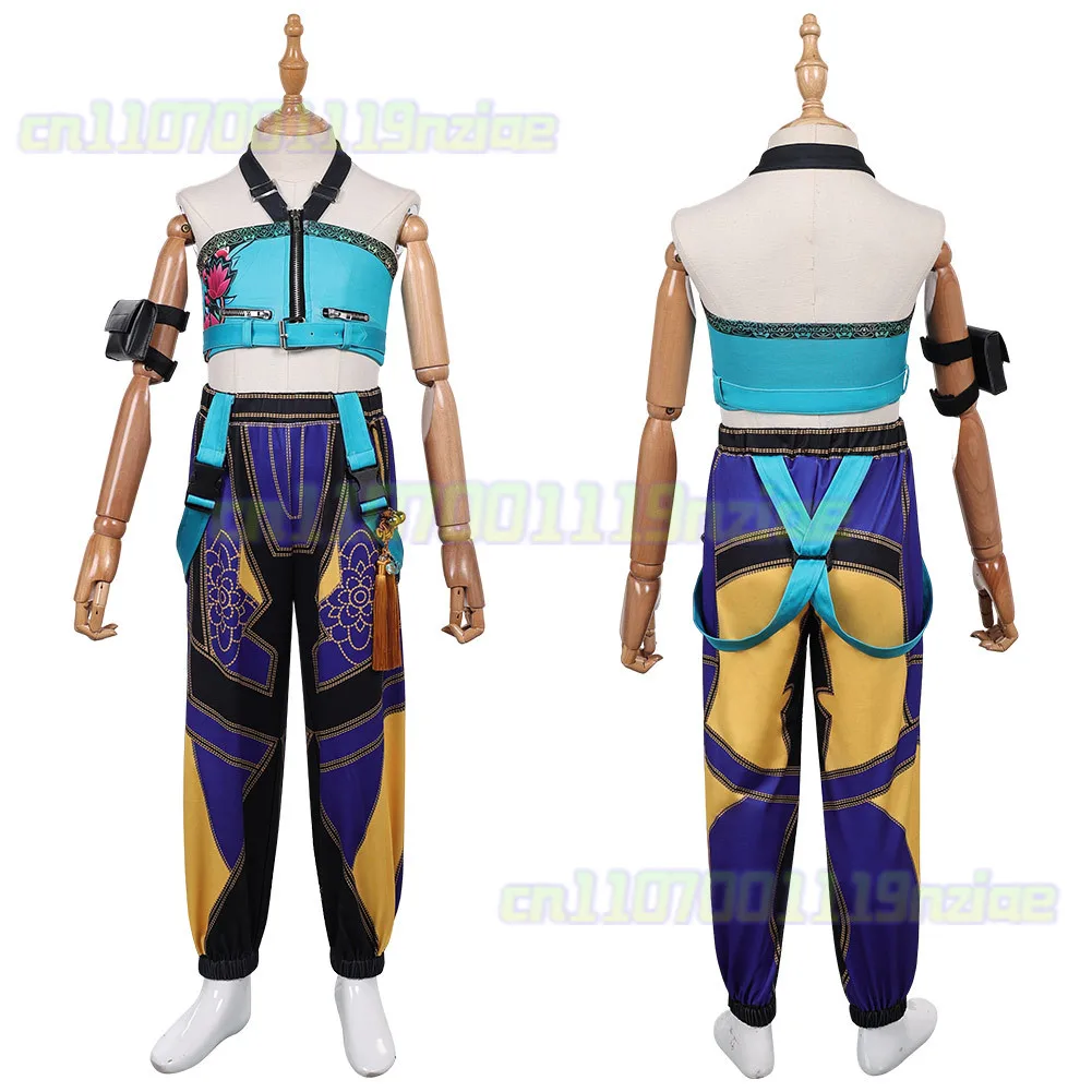 K팝 코스프레 루미 조이 미라 탑 팬츠 어린이 의상 파티 변장 할로윈 코스튬 카니발 의상 세트