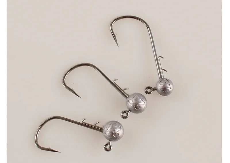 Kleiner Blei-Jigkopfhaken Black Pit 0,6g-3,5g Angelköder Verstärkter Fischhaken Set 10 Stück SALE – Detail 12