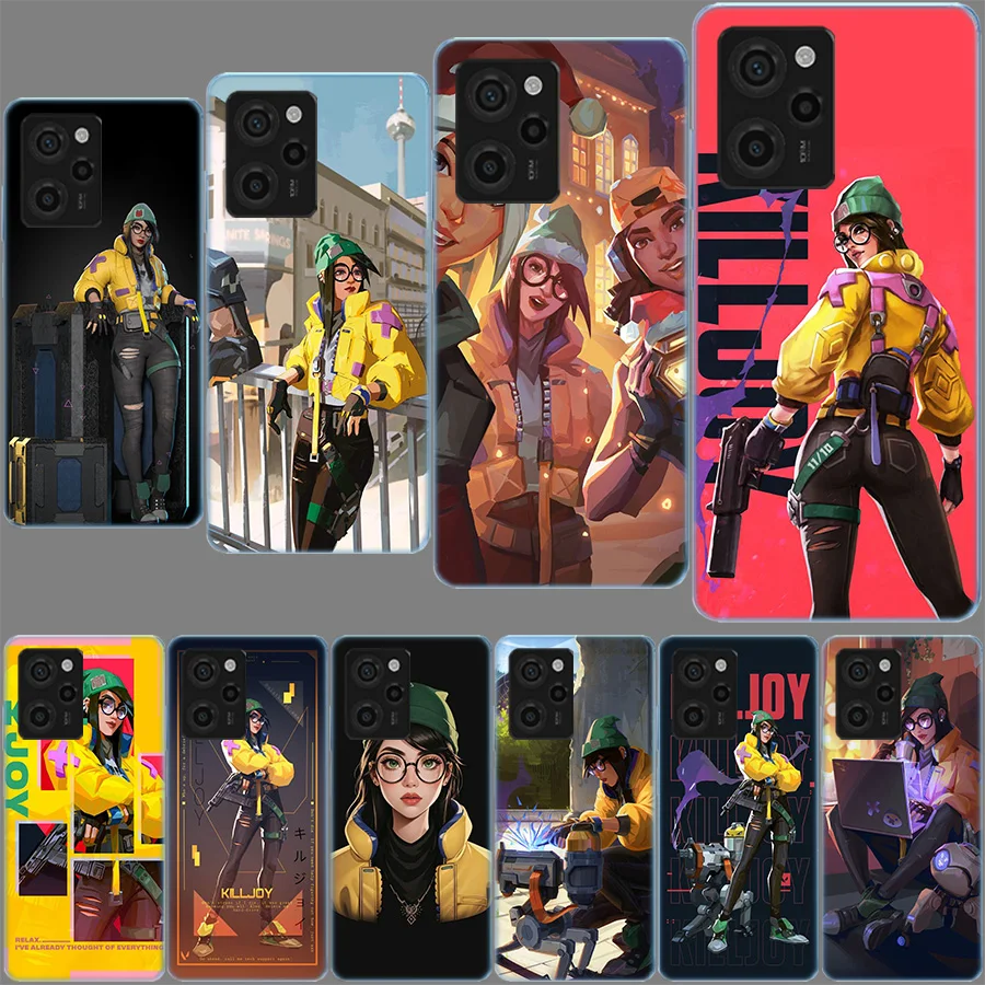 Valorant Killjoy Case For Xiaomi Pocophone X5 M5S X3 F6 M5 X4 F4 GT F5 F3 F2 M3 F1 M4 X6 Pro Note 10 Lite TPU Soft Phone Cover