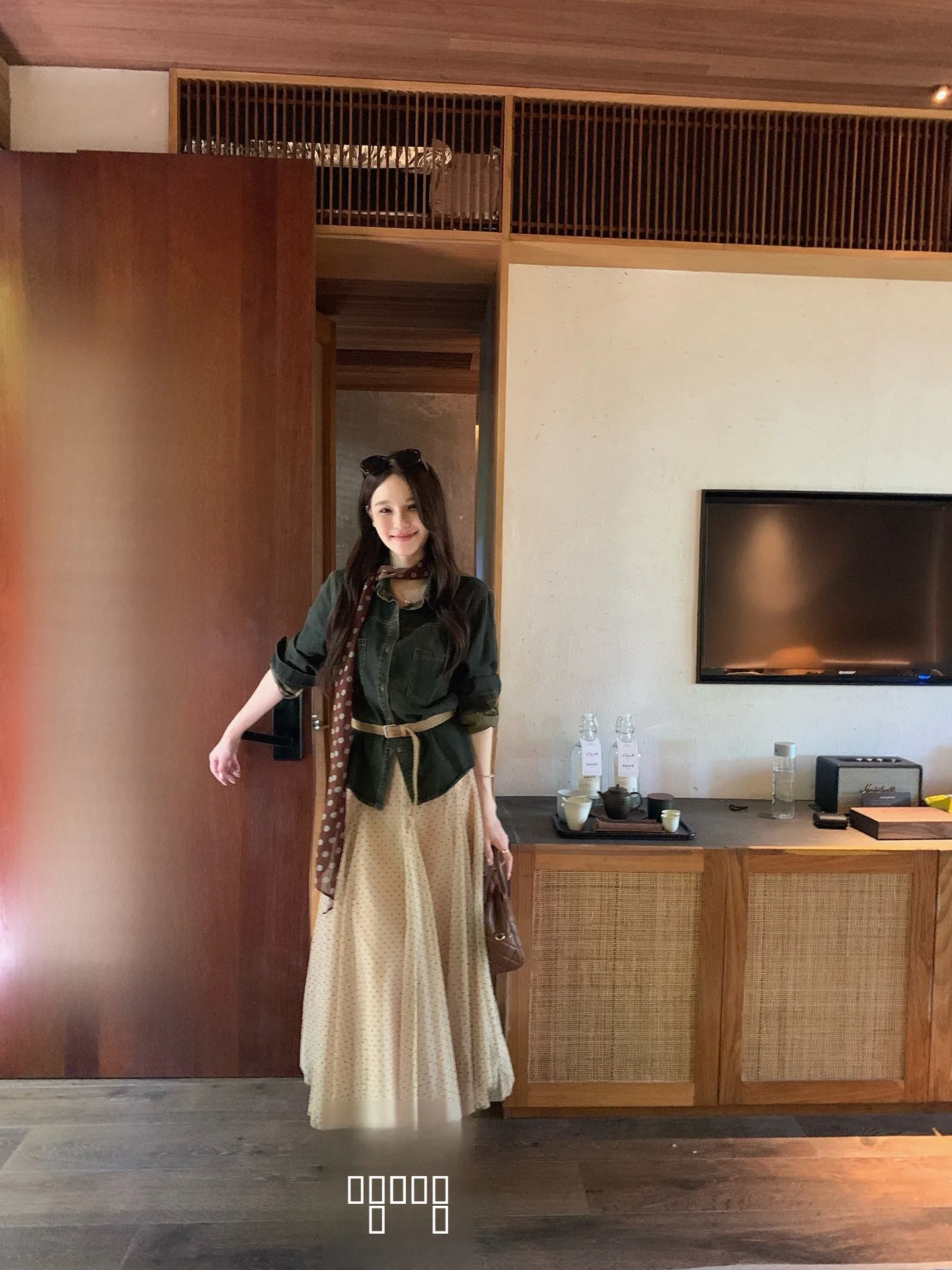 

Юбка Nora Studio Muse Gift Polka Dot Me Splice A-Line с высокой талией, повседневная, из полиэфирного волокна, для женщин 25-29 лет