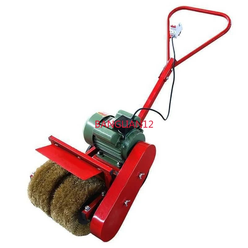 

Hand push rust removal machine, flat steel plate grinding I-shaped steel wire wheel polishing equipment