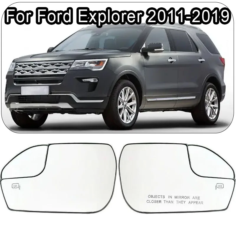 

For Ford Explorer 2011-2019 Rearview Mirror Heating Glass Car Heated Mirror Glass LB5Z17K707L / LB5Z17K707M