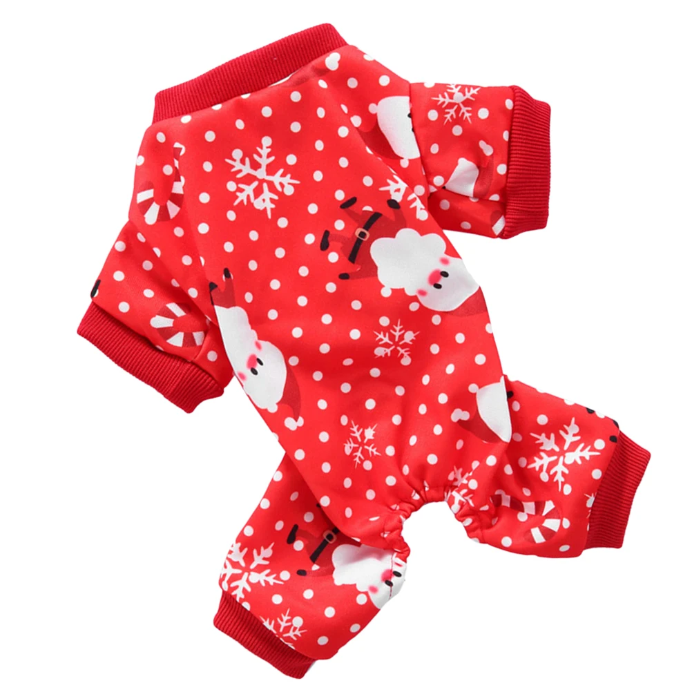 

Snowsuit 's Clothes Coat Pet Jumpsuit Christmas Costumes for Small Dogs Party