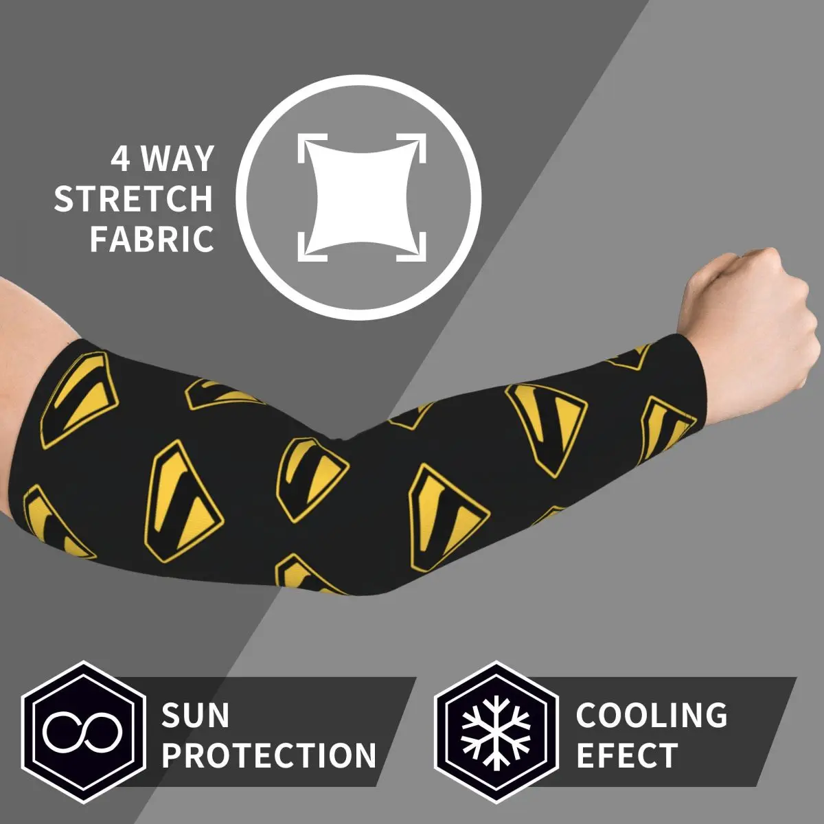 Рукава Супермена для мужчин и женщин, защита от солнца и ультрафиолета, татуировка, прикрытие для спорта, охлаждение, езда на велосипеде