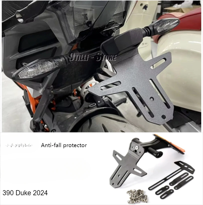 390 Duke 2024 License Plate Holder Motorcycle Modification Accessories