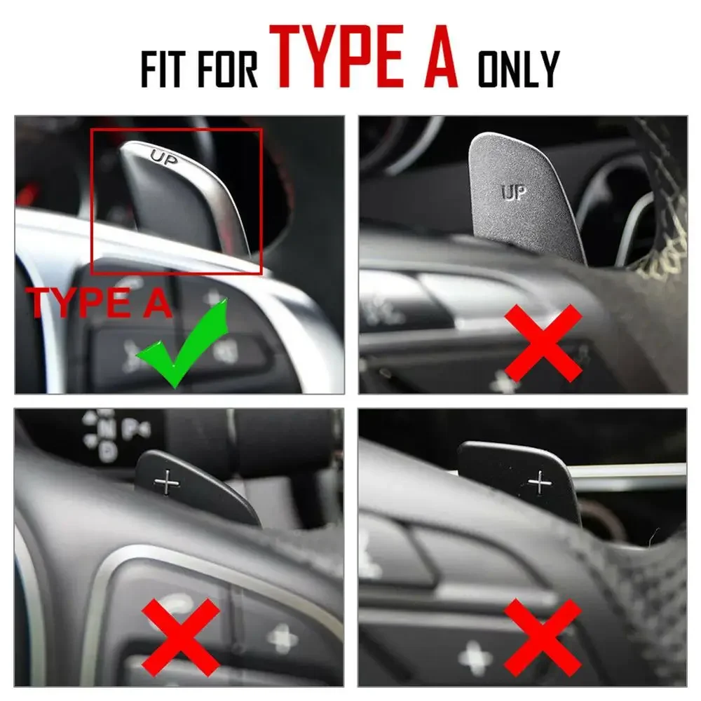 CNC รถพวงมาลัย Shifter Paddle Extension Shift สําหรับ Mercedes Benz GLA45 SL63 A45 C63 E63 S65AMG CLS6 W176 W205 W213 W222