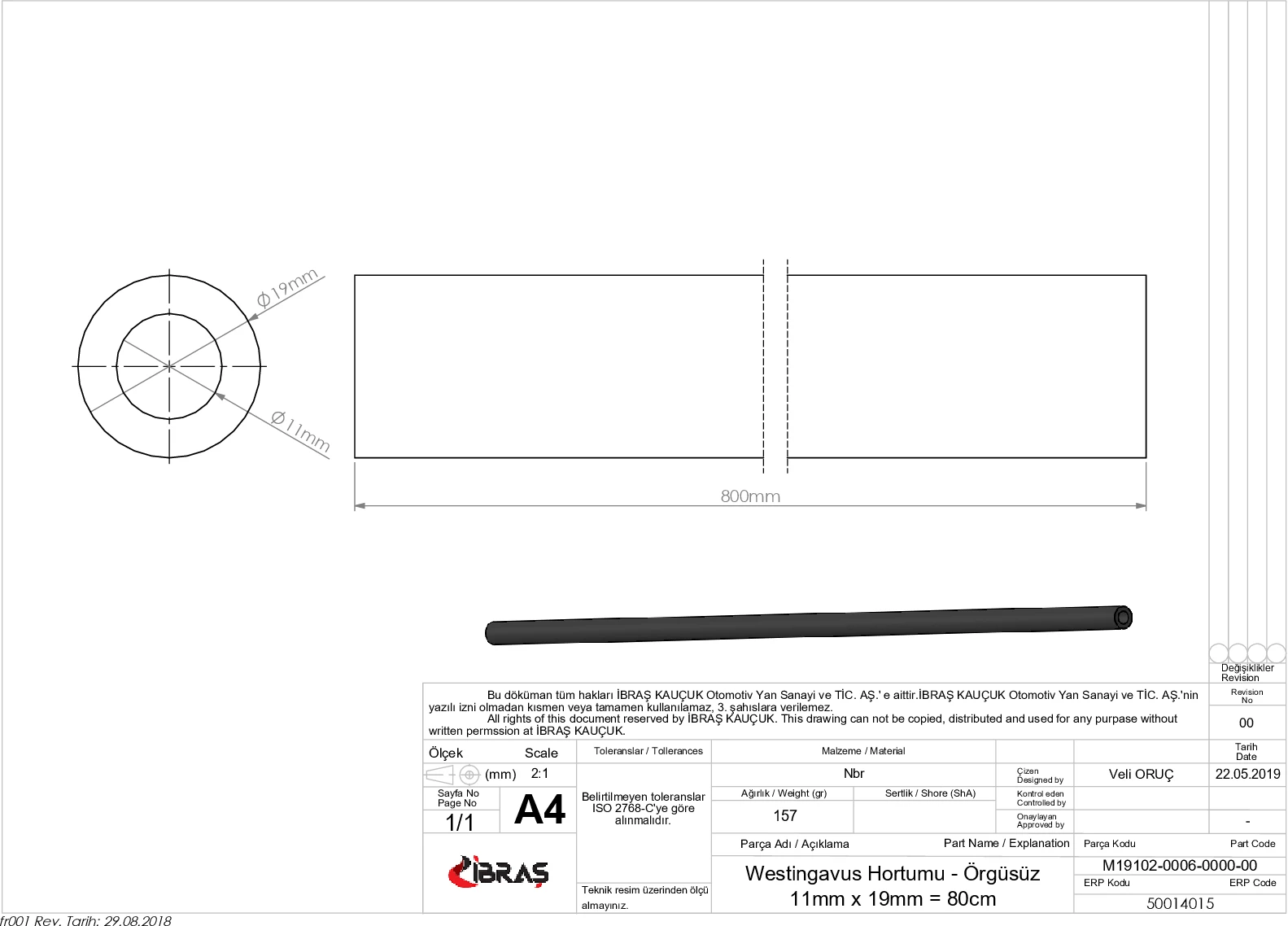 Store code: 14015 for WESTINGHOUSE hose ORGUSUZ DKS (11 × 17MM = 80CM)