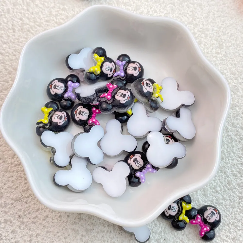 30Pcs Mixed Nail Art Resin Cartoon Mouse Animals Designer Charms Rhinestones DIY Craft For Nail 3D Decorations Jewelry