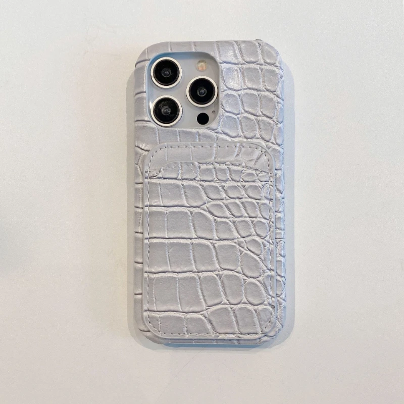 Wzór krokodyla, etui na iPhone 17 Promax, futerał na karty 16 Pro, 14, 15 Plus, pełne pokrycie z ochroną obiektywu, etui ochronne 12, 13. — zdjęcie produktu 7