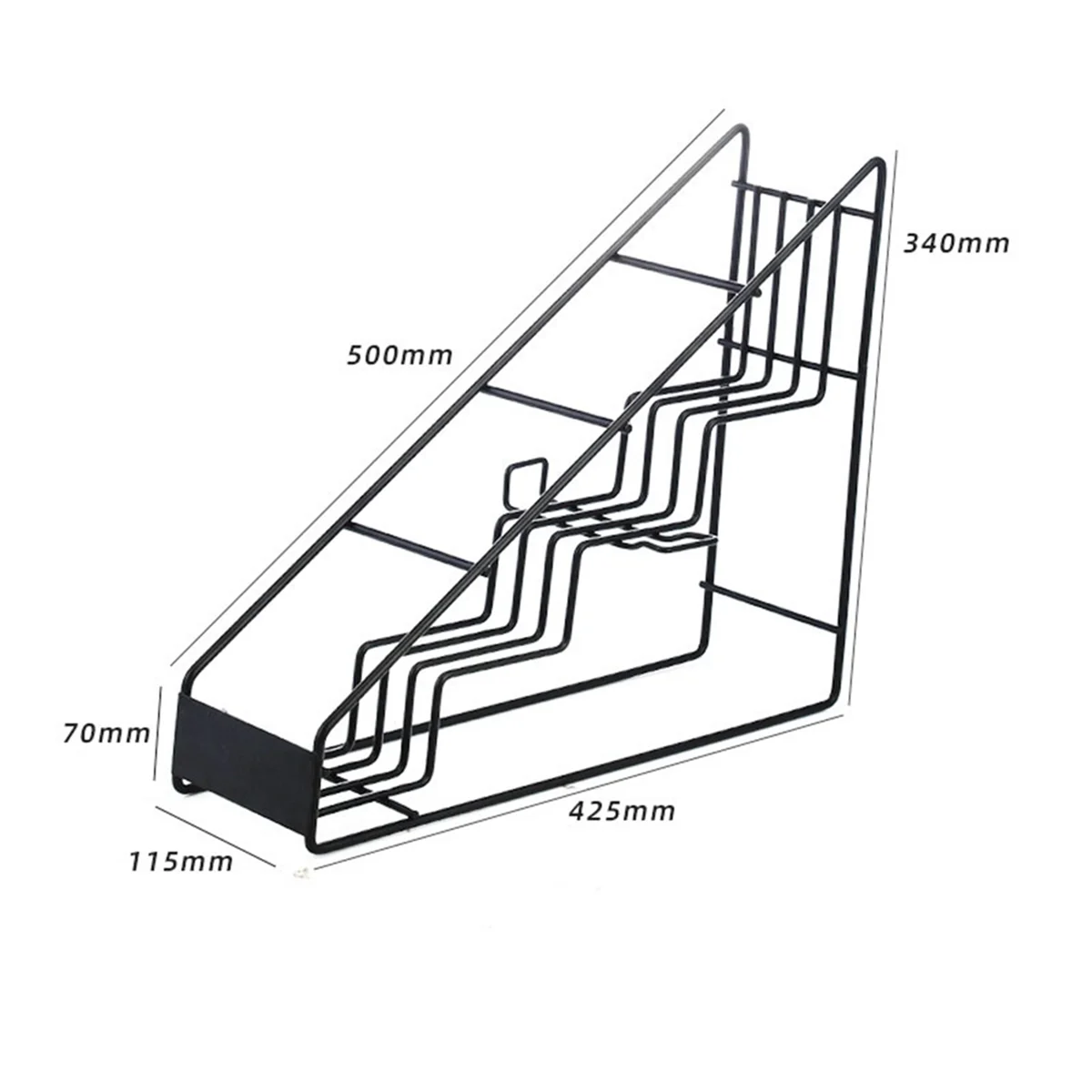 Cremalheira do xarope de café para o café Bar, Suporte do xarope de café, Fits para Torani e Monin, 2PCs