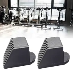 2 Pieces Fitness Equipment End Cap Gym Equipment Rubber End Caps Floor Protectors Replacement Square End Cover