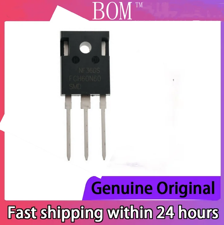 5PCS-20PCS FGH60N60SMD FGH60N60 TO-247 60N60 600V 60A IGBT pipe for welding machine Brand New and original