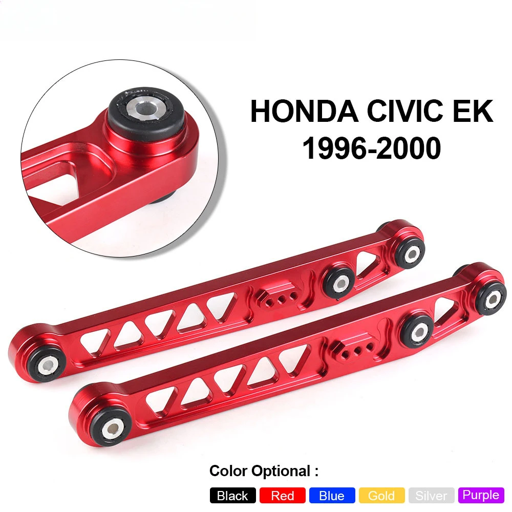 

For Honda Civic 96-00 EK Rear Suspension Lower Control Arm Subframe Brace Tie Bar Arms ASR For Civic EX DX GX HX LX SI 2PCS