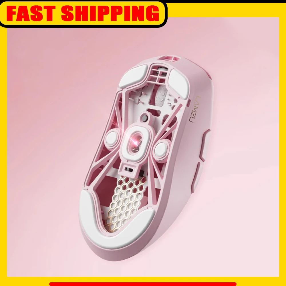 

LAMZU MAYA Pink Wireless Mouse PIXART3950 Sensor 8K FPS Gaming Mouse 45g Lightweight PC Gmaer Accessories Gifts