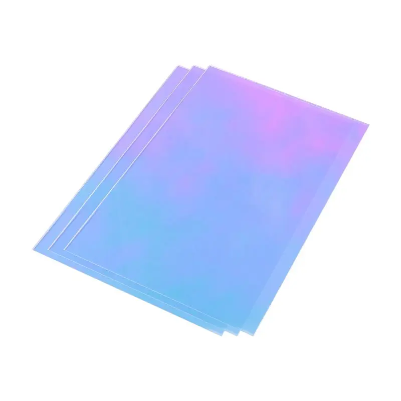 AS94-Acrylic Colored Translucent Acrylic Iridescent Radiant Sheet Laser-Cutting Acrylic Board,8 X 12 Inch(3 Pack,2.6Mm Thick)