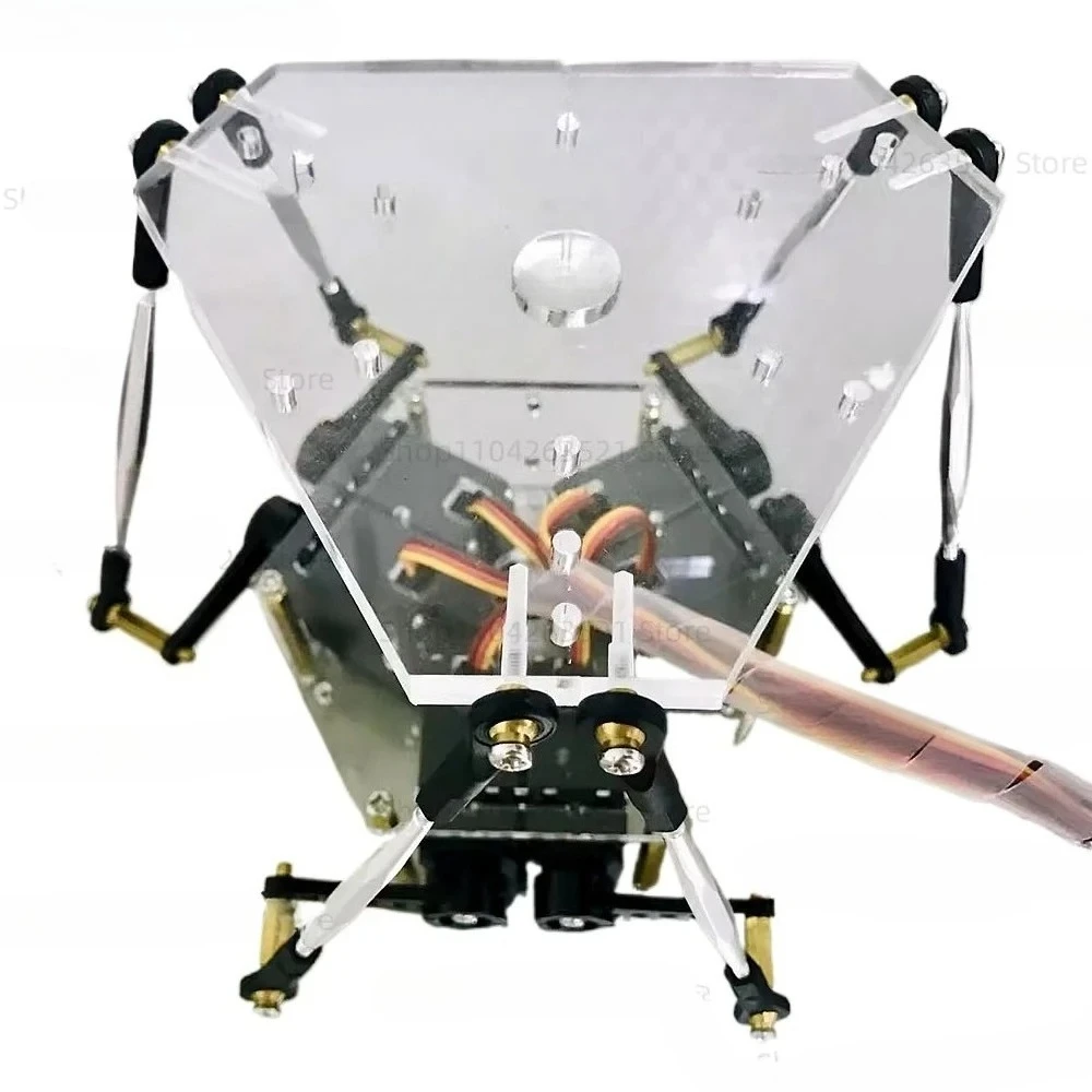 مصغرة 6 درجة من منصة الحرية ستيوارت نموذج الملعب والدوران زاوية كبيرة لفة/الملعب/يو PID التوازن + التحكم عن بعد