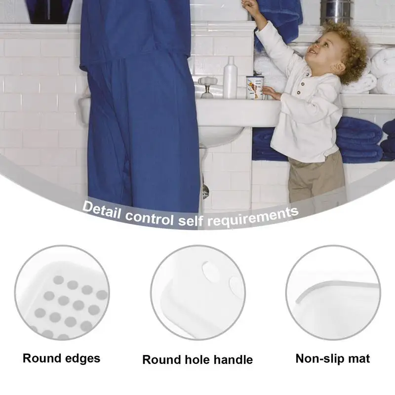 Tritthocker für Kinder, Kinder-Toilettentrainingssitz mit rutschfester Oberfläche, Kinder-Toilettentrainingssitz, Badezimmer, Bad, Treppe, Toilettenhocker