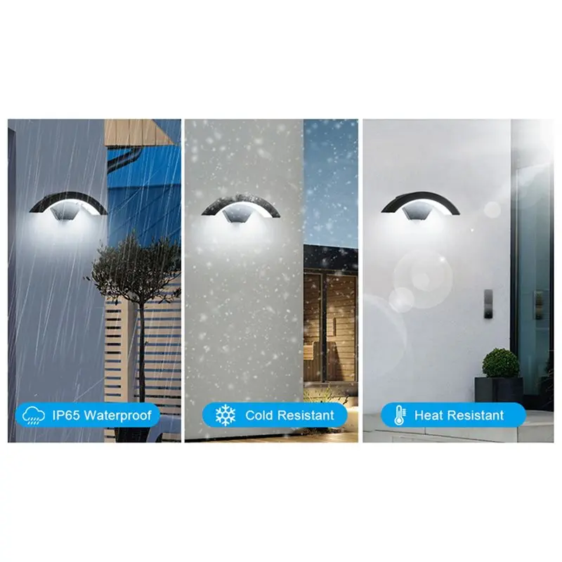 【ORNAMENT】2X Aluminum LED Wall Lamp Waterproof Outdoor Garden Lights Interior Wall Light