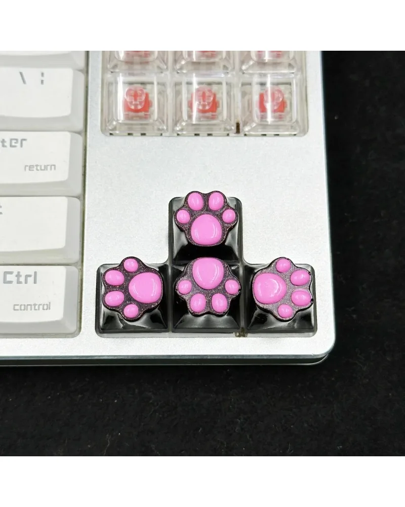 

Cute Epoxy Resin Cat Claw Keycap Custom Cross Shaft Mechanical Keyboard