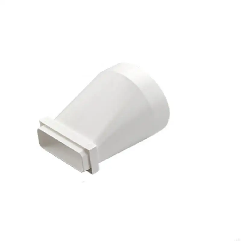 

Flat Plastic Ducting Adaptors to Round Converter Dryer Vents Hose Adapters L4MF