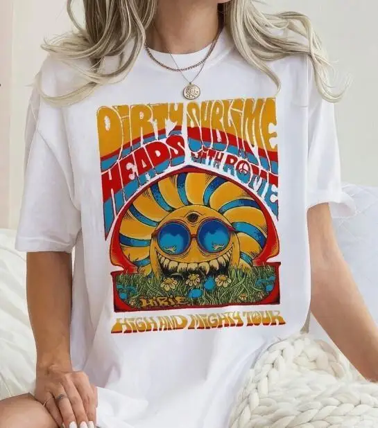 Camiseta Unisex de Dirty Heads and Sublime Tour, camisa guay para fanáticos, nueva, 2023