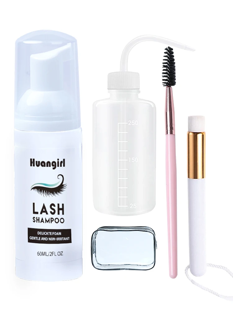 Eyelash Extension Shampoo Brush / 2 fl.oz / 60ml / Eyelid Foaming Cleanser/Wash for Extensions & Natural Lashes