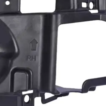 Front Right Fog Light Bracket For Nissan For Qashqai 2017-2021 26910-HV00A Black ABS Plastic Mounting ABS Signal Lamp Assembly