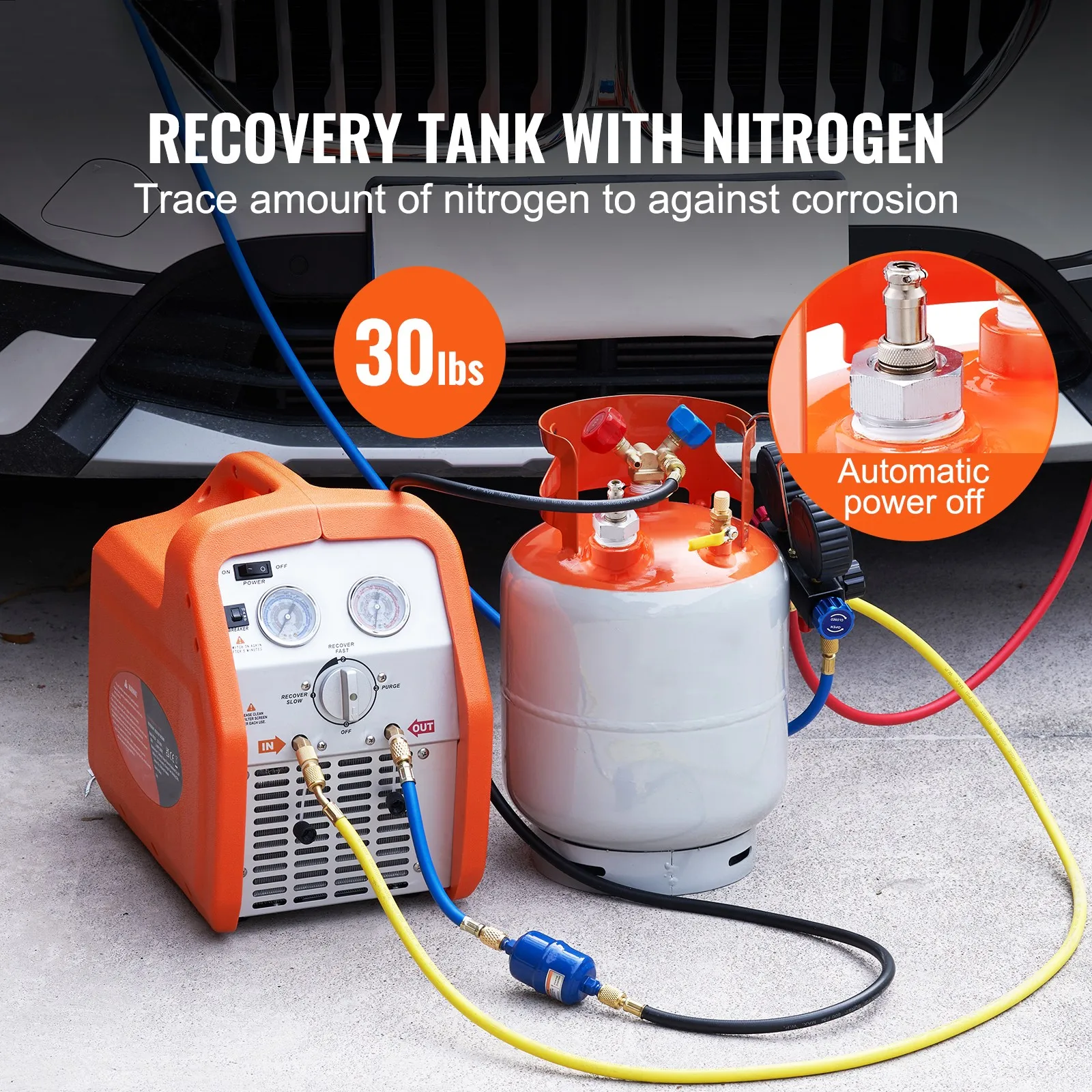 أسطوانة استعادة واستعادة غاز ا - مراجعة Coolant Flush Machine وسعره