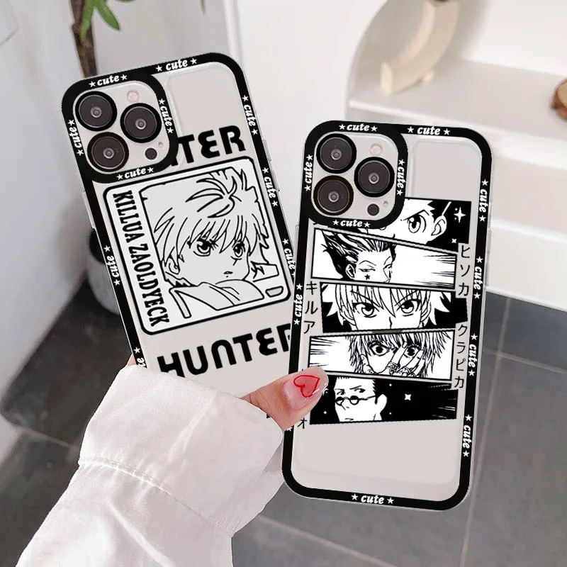 Hunter X Hunter Killua Zoldyck Phone Case for iPhone 15 14 13 12 11 Pro Max X Xs Max XR SE 2020 8 7 Plus Soft Transparent Cover