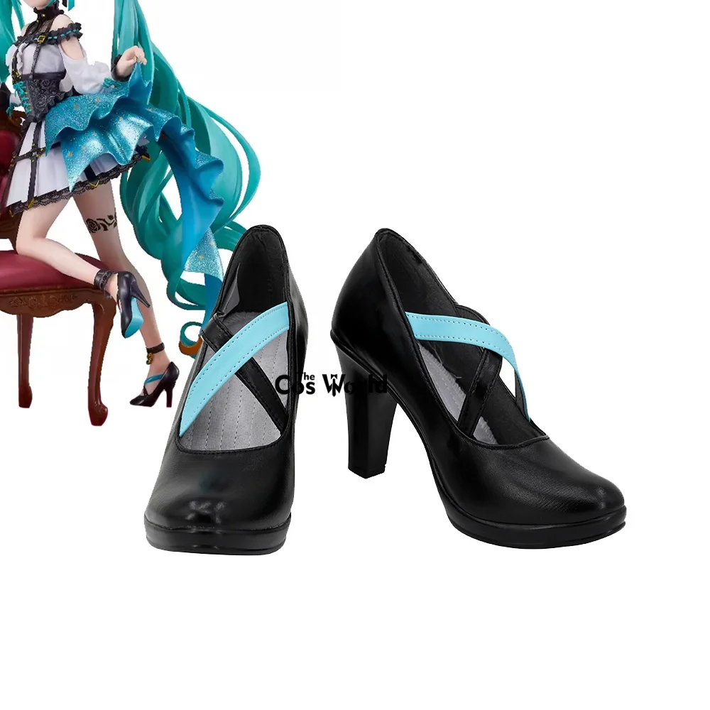 Miku Rose Cage Anime Customize Cosplay High Heels Shoes