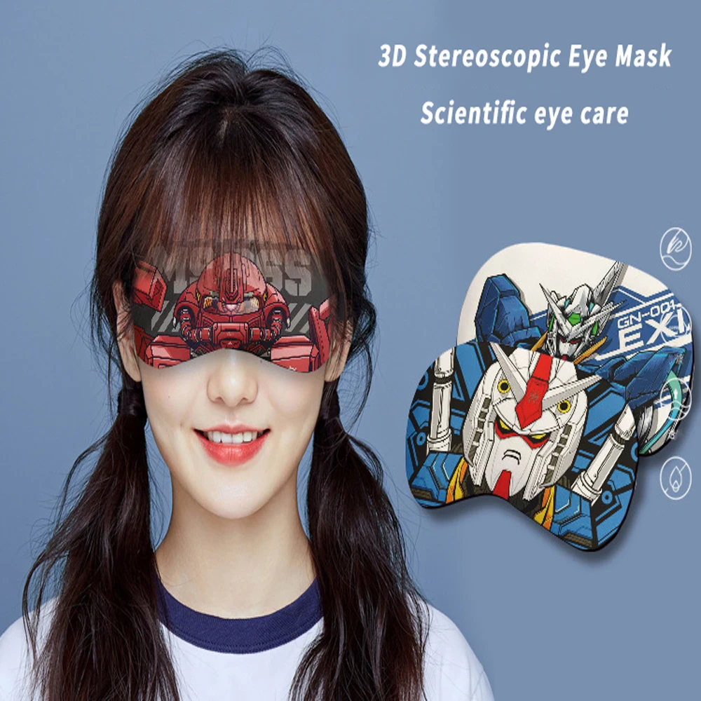 Cartoon 3D Sleep Eye Mask Soft and Comfortable Lightproof Sleeping Eye Patches for Children Lunch Breathable Blackout Eye Covers