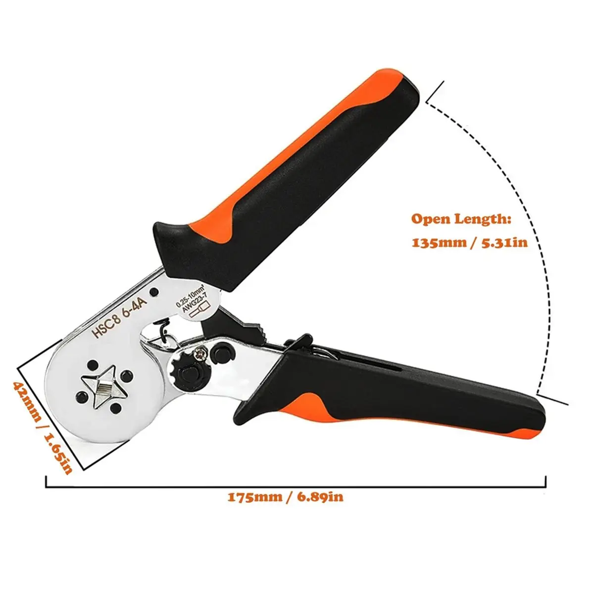 update. Ferrule Crimping Tool HSC8 6-4A Electrical Crimper Plier for Wire End Crimp Tube Terminals Electrical Circuit Repair
