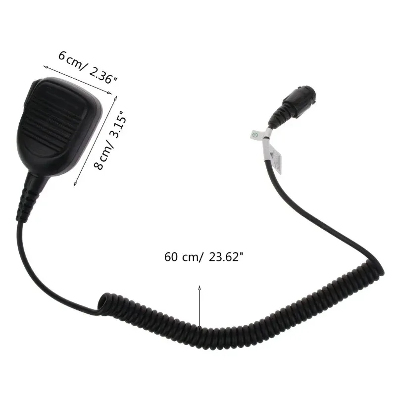 

For Motorola Walkie-Talkie Speaker-Mic Shoulder-Mic Microphone with Rainforced Cable RMN5052A fitting for DGM4100 DGM6100 DM3400