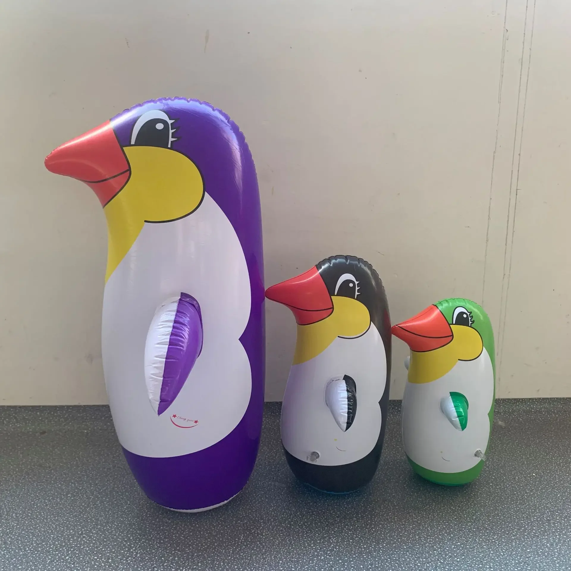 34cm/43cm/68cm PVC Şişme Oyuncak Gerçekçi Karikatür Penguen Tumbler Çocuk Hediye