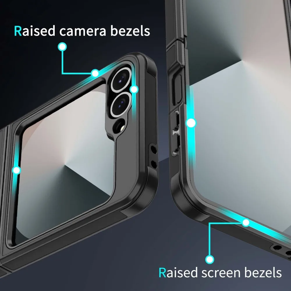 حافظة لهاتف سامسونج جالاكسي Z Flip 7 6 5 4 flip7 ZFlip Ultra Slim Skin Feel غطاء مقاوم للصدمات #5