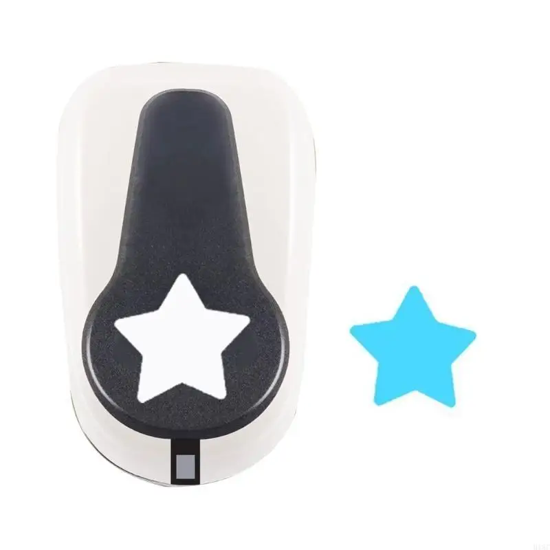 Пятиконечный Star Hole Single Hole Puncher Pupper Puper Pupper for Diy Card Makebook Art Crafts Photo Photo
