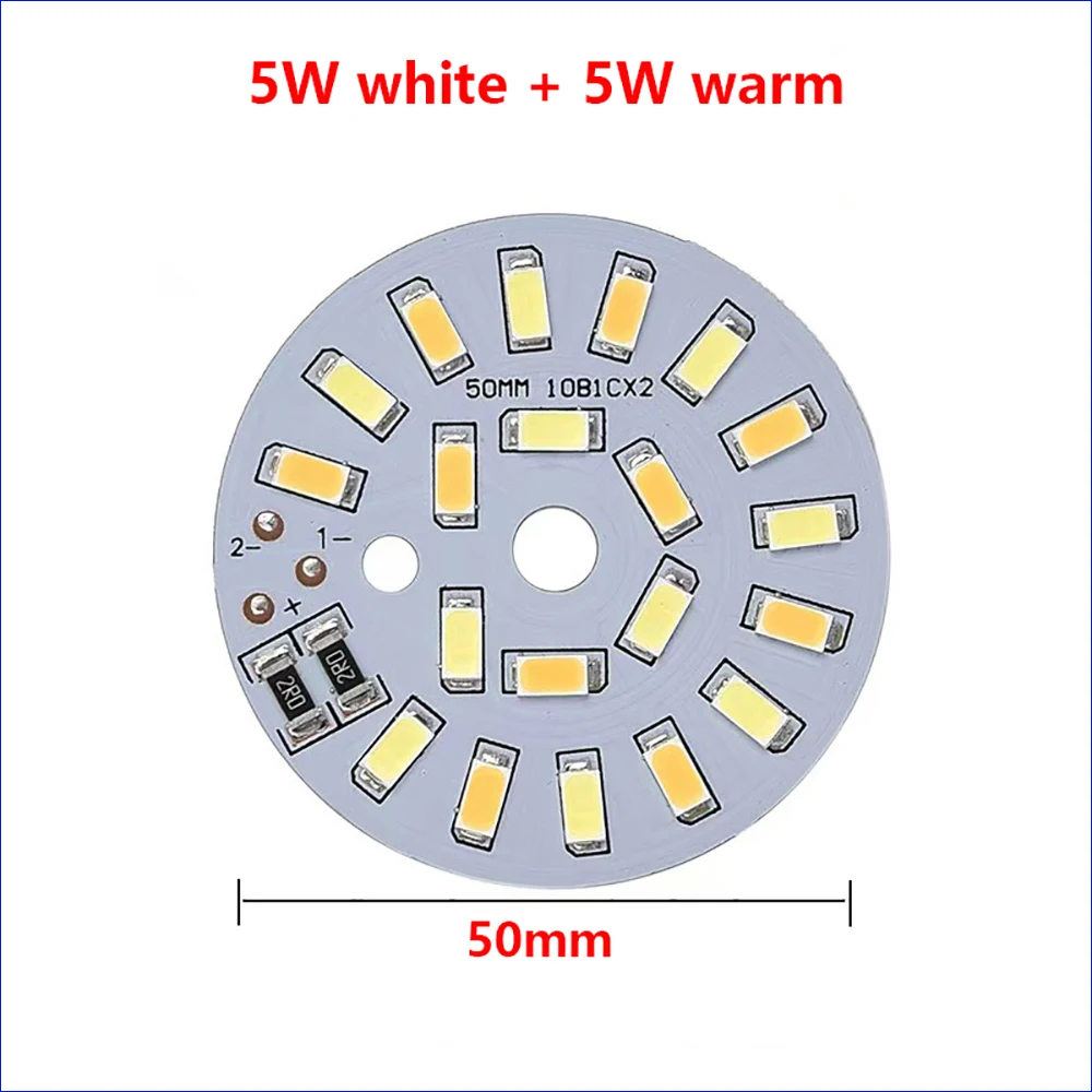 5PCS DC3.7V Input Light Source LED Light Panel Dimming Controller 10W 50MM With Touch Switch And Charging Port Type-C.
