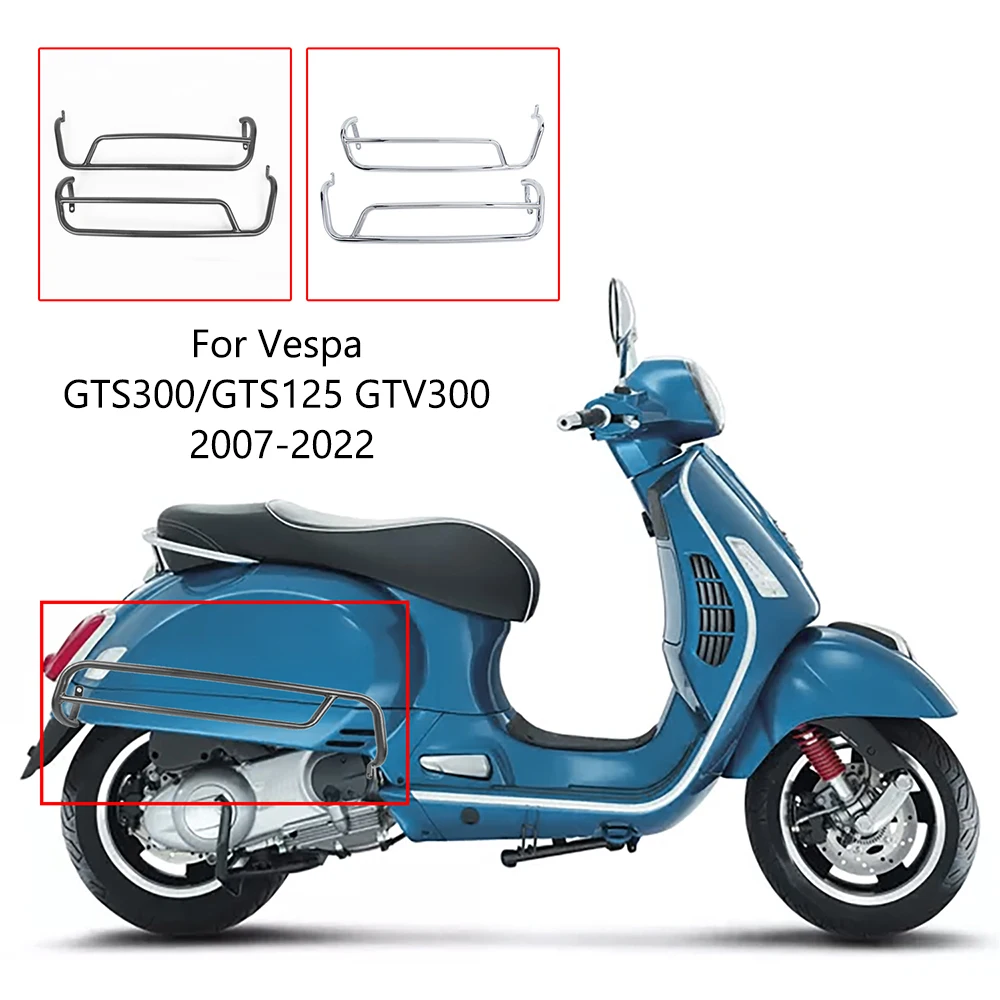 For Vespa GTS300/GTS125 GTV300 2007-2022 Scooter Highway Crash Bars Engine Guard Bumper Frame Guard Falling Fairing Protection