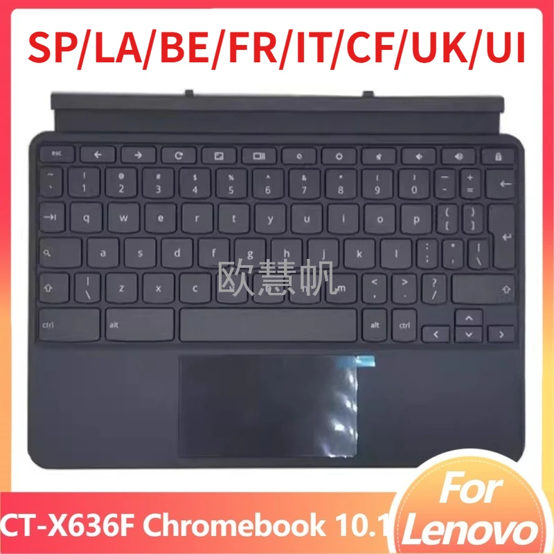 T New Stand Keyboard  for Lenovo CT-X636F IdeaPad Duet Chromebook 10.1 Tablet Bracket Cover Case