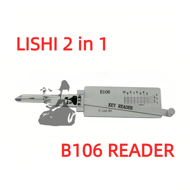 Lishi B106 Key Reader Locksmith Tool Flat Milling for Enclave/LaCrosse/Cadillac/Hummer models