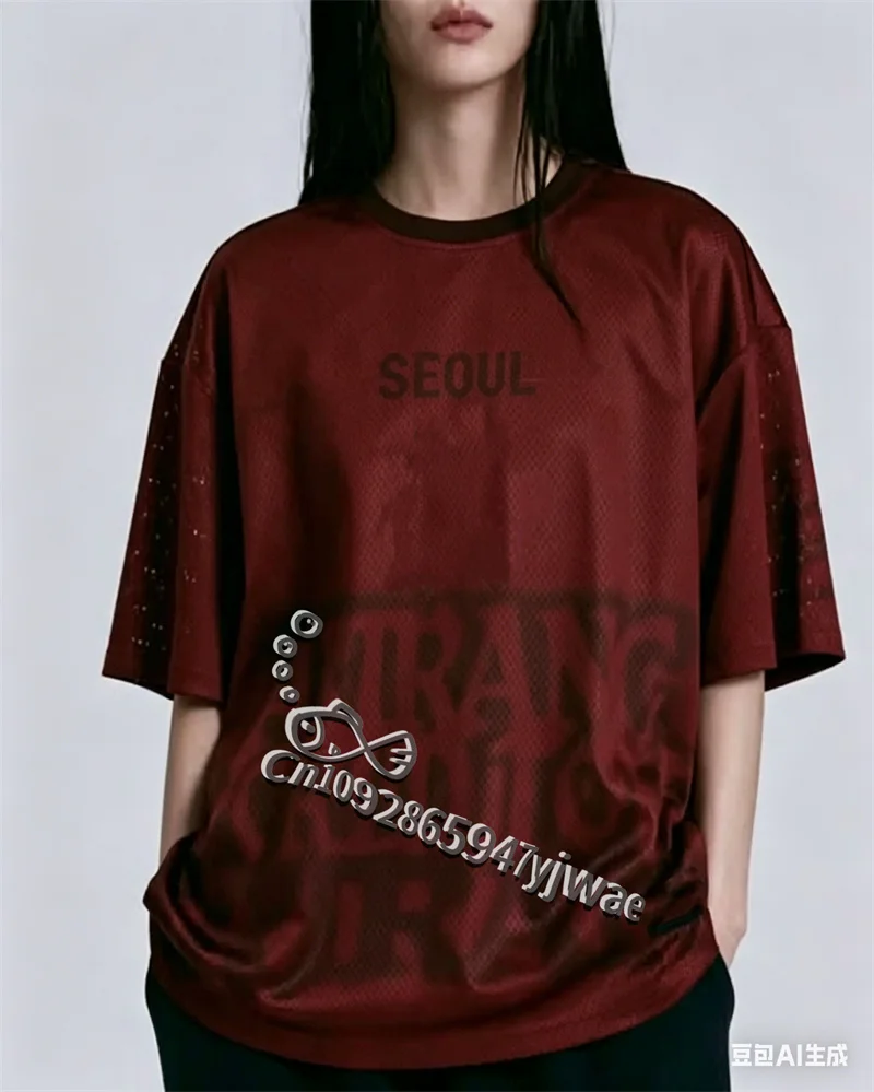 Camiseta de Futebol da Tour Mundial 2026 Jersey City, Estilo Streetwear Y2K, Solta e Casual, para Verão, Infantil, Adulto e Feminina