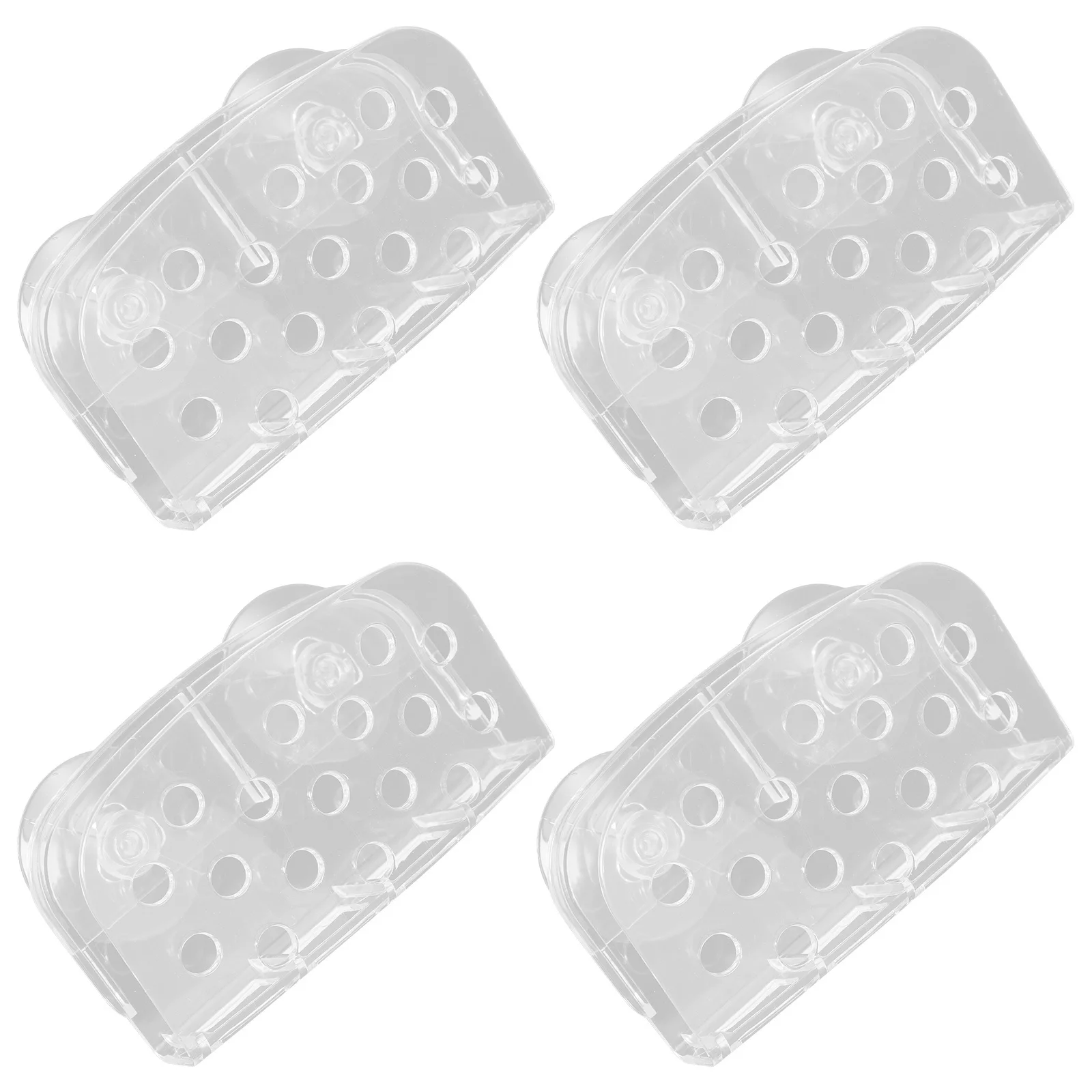 

4Pcs Sink Suction Storage Rack Plastic Kitchen Sponge Holder Organizer for Cleaning Tools Sink Suction Sponge Racks