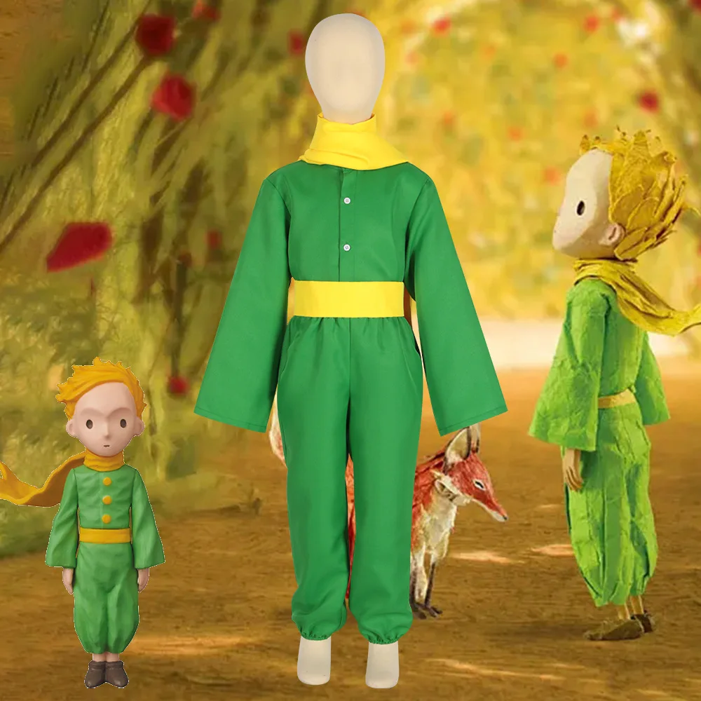 Disfraz de Cosplay del Principito, versión de película francesa, conjunto completo de disfraz de escenario actuación de Anime del Principito