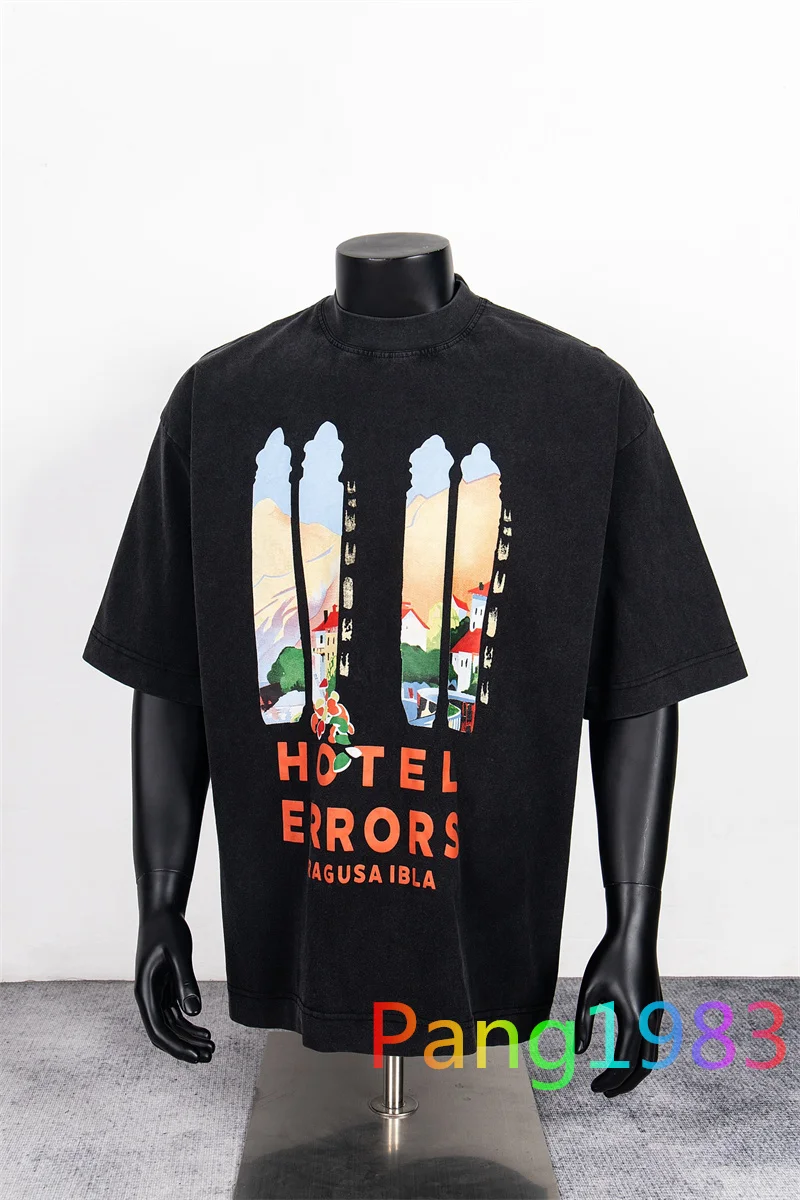 2025ss House Of Errors T-shirt Men Women 1:1 High Quality Oversize Tee Tops Casual Streetwear T Shirt