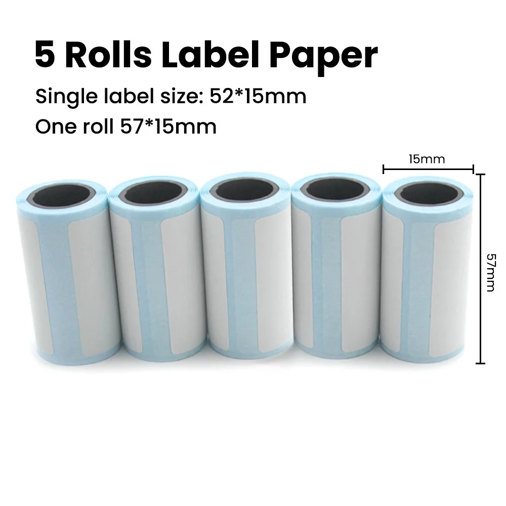 57*25mm Thermal Paper Label Sticker Self-adhesive HD Color Rolls Paper For Mini Printer Instant Print Kids Camera Photo Paper