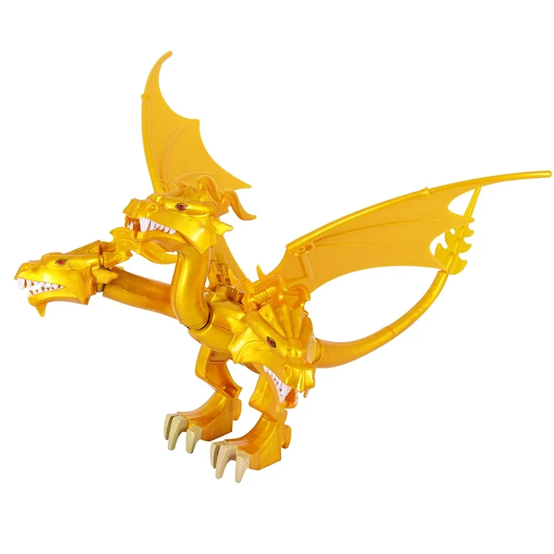 MOC 18cm GodAzillas King Ghidorah Three-headed Dragon Animals Model Action Figure Collection Monster Toy Children Birthday Gifts