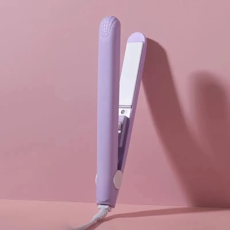 مكواة تجعيد صغيرة ثنائية الغرض خشب رقائقي كهربائي رقيق استقامة الشباك مستقيم الانفجارات لوحة الكي الصغيرة عنبر La #1