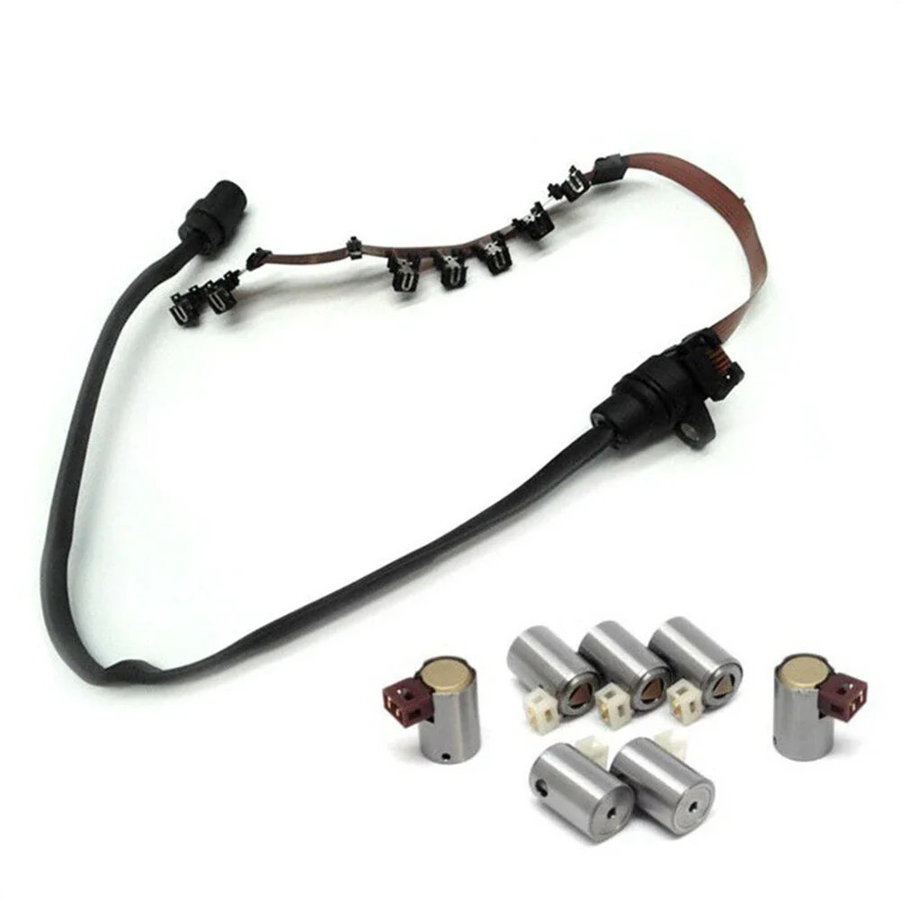 01M 01N shift Transmission shift solenoid valve kit dan kawat harness untuk 1999-2005 Volkswagen JETTA Beetle Golf