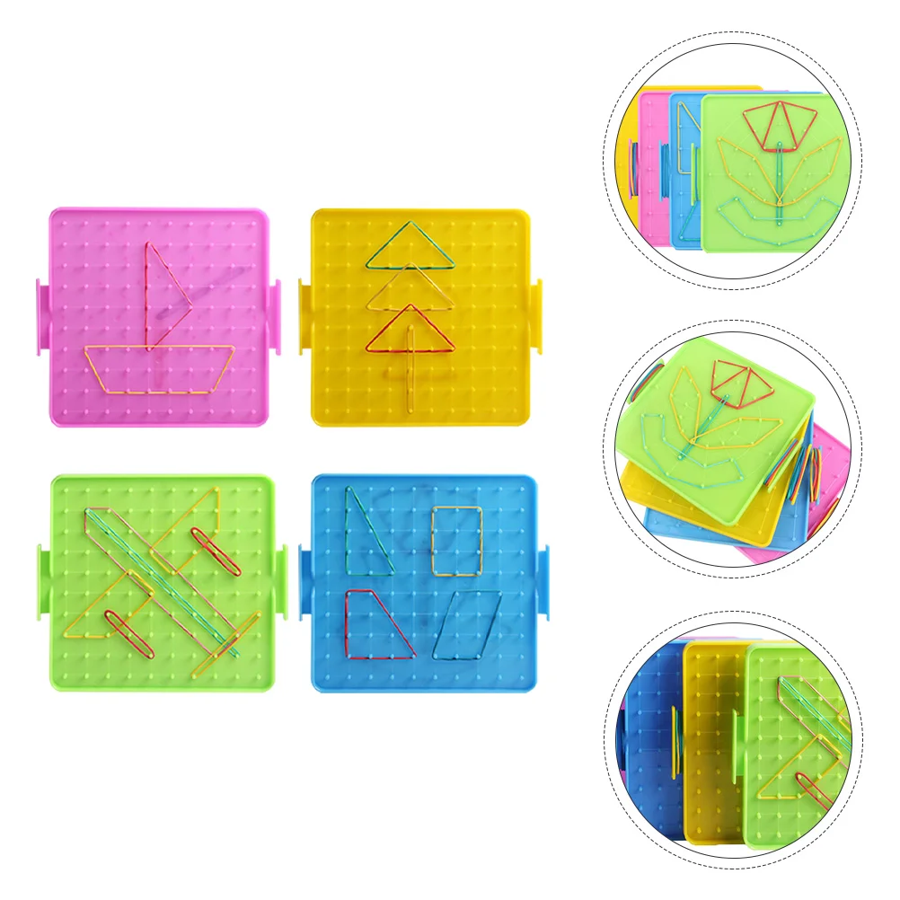 

Multifunction Student Nail Board Teaching Primary School Peg Geometry Creativity Trainning Toy Mathematics