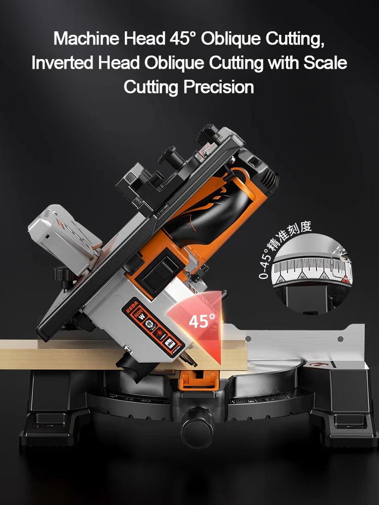 2023 10-inch Multi-functional Woodworking Cutting Saw Dual-purpose All-in-one Machine 45-degree Multi-functional Cutting Machine